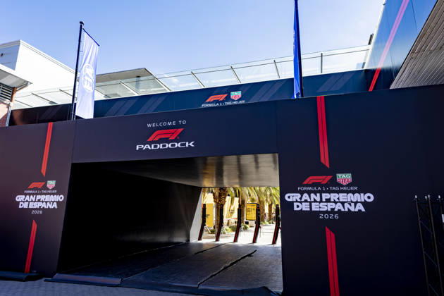 MADRID The entrance to the paddock during the Formula 1 Spanish Grand Prix at the Madrid Circuit on September 9, 2026, in Madrid, Spain. Photo by DeFodi Images