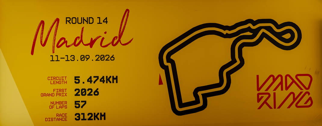 MADRID Circuit statistics from the Formula 1 Spanish Grand Prix at Madrid on September 9, 2026, in Madrid, Spain. Photo by DeFodi Images