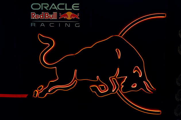 MADRID Red Bull logo during the Formula 1 Spanish Grand Prix at the Madrid Circuit on September 9, 2026, in Madrid, Spain. Photo by DeFodi Images