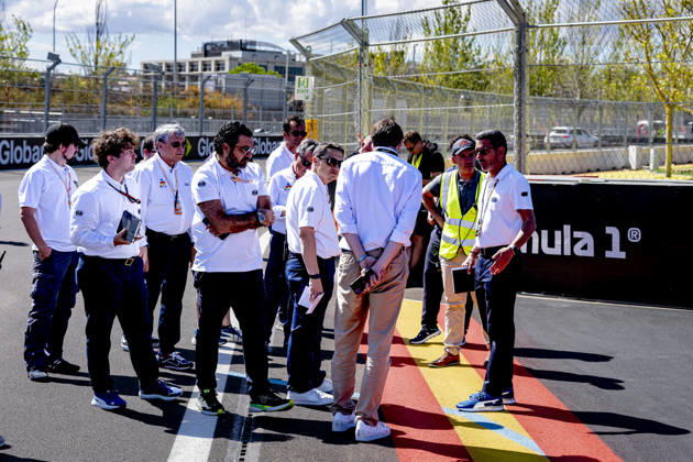 MADRID Final checks on the circuit during the Formula 1 Spanish Grand Prix at the Madrid Circuit on September 9, 2026, in Madrid, Spain. Photo by DeFodi Images