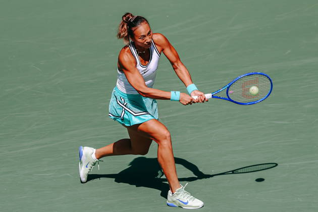 US Open tennis tournament - Day 11 Qinwen Zheng of China in action against Elena Rybakina of Kazakhstan during the Women™s Singles Quarter Finals match of the US Open Tennis Championships in Flushing Meadows, New York, USA, 09 September 2026. FLUSHING MEADOWS NEW YORK United States  Copyright: xOLGAxFEDOROVAx