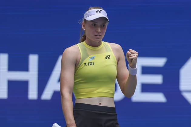 US Open tennis tournament - Day 11 Elena Rybakina of Kazakhstan gestures after winning against Qinwen Zheng of China during the Women s Singles Quarterfinals match of the US Open Tennis Championships in Flushing Meadows, New York, USA, 09 September 2026. FLUSHING MEADOWS NEW YORK United States  Copyright: xSARAHxYENESELx
