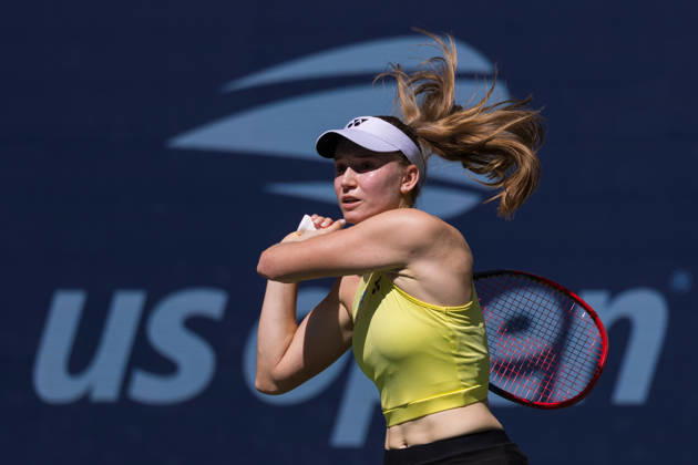 September 9, 2026: Elena Rybakina (KAZ) in action against Qinwen Zheng (CHN) during their Quarterfinal match at the US Open on September 9, 2026, held at the USTA Billie Jean King National Tennis Center in New York City. CSM New York City USA - ZUMAc04_ 20260909_zma_c04_001 Copyright: xBerniexHaleyx
