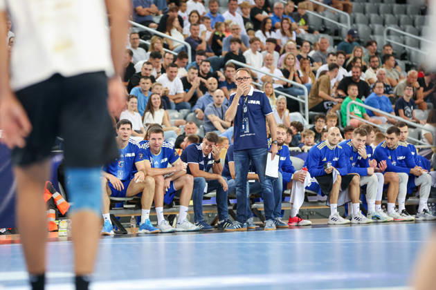 HC Zagreb v RK Celje Pivovarna Lasko - EHF Champions League Men Group Phase - Group C ZAGREB, CROATIA - SEPTEMBER 9: HEad coach of HC Zagreb Hrvoje Horvat looks on during the EHF Champions League Men Group Phase match between HC Zagreb and RK Celje Pivovarna Lasko at Arena Zagreb on September 9, 2026 in Zagreb, Croatia.  MatijaxHabljak PIXSELL
