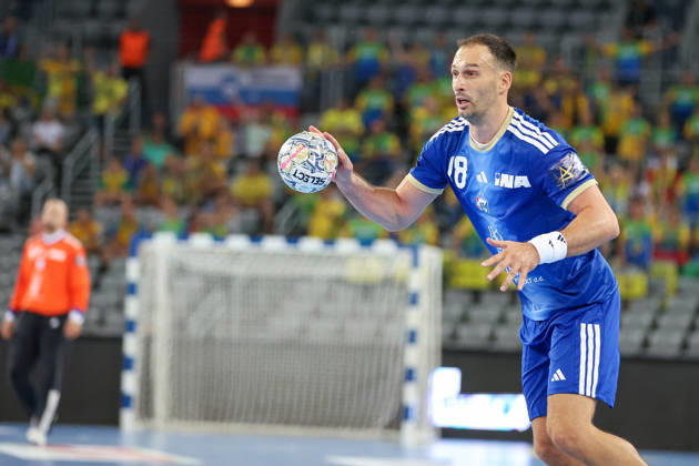 HC Zagreb v RK Celje Pivovarna Lasko - EHF Champions League Men Group Phase - Group C ZAGREB, CROATIA - SEPTEMBER 9: Igor Karacic of HC Zagreb in action during the EHF Champions League Men Group Phase match between HC Zagreb and RK Celje Pivovarna Lasko at Arena Zagreb on September 9, 2026 in Zagreb, Croatia.  MatijaxHabljak PIXSELL