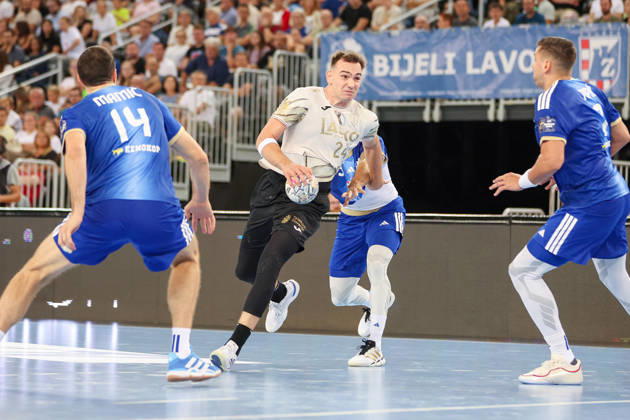 HC Zagreb v RK Celje Pivovarna Lasko - EHF Champions League Men Group Phase - Group C ZAGREB, CROATIA - SEPTEMBER 9: Uros Milicevic of RK Celje in action during the EHF Champions League Men Group Phase match between HC Zagreb and RK Celje Pivovarna Lasko at Arena Zagreb on September 9, 2026 in Zagreb, Croatia.  MatijaxHabljak PIXSELL