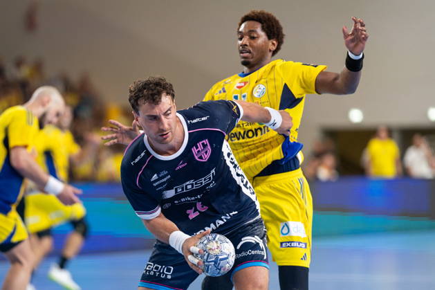 Kielce 09.09.2026. Handball EHF Champions League season 2026 2027 round 1 match between Industria Kielce and HC Kriens-Luzern in Kielce, Poland --- Pilka reczna EHF Liga Mistrzow sezon 2026 2027 kolejka 1 mecz : Industria Kielce - HC Kriens-Luzern Persons Shown : Lukas Herburger Photo by Igor Jakubowski Arena Akcji NEWSPIX.PL --- newspix.pl