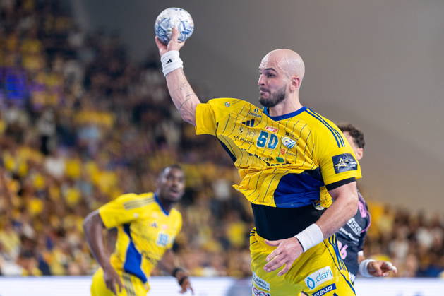 Kielce 09.09.2026. Handball EHF Champions League season 2026 2027 round 1 match between Industria Kielce and HC Kriens-Luzern in Kielce, Poland --- Pilka reczna EHF Liga Mistrzow sezon 2026 2027 kolejka 1 mecz : Industria Kielce - HC Kriens-Luzern Persons Shown : Artsem Karalek Photo by Igor Jakubowski Arena Akcji NEWSPIX.PL --- newspix.pl
