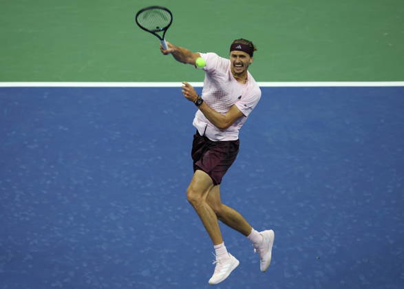 US Open tennis tournament - Day 10 Alexander Zverev of Germany in action against Botic van de Zandschulp of the Netherlands in their men s singles quarter-final match at the US Open Tennis Championships at the USTA Billie Jean King National Tennis Center in Flushing Meadows, New York, USA, 09 September 2026. The 2026 US Open runs from 23 August through 13 September. FLUSHING MEADOWS NEW YORK United States  Copyright: xBRIANxHIRSCHFELDx
