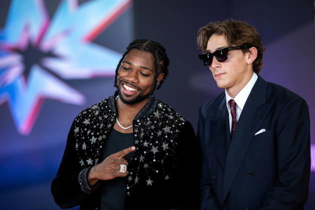 September 10, 2026: Noah Lyles and Armand Duplantis arrive on the red carpet during a media day for the 2026 World Athletics Ultimate Championship on September 10, 2026 in Budapest. Photo by Joel Marklund, BILDBYRAN. Code: JM JM0849 bbeng track and field athletics friidrett 2026 World Athletics Ultimate Championship Budapest 26  Copyright: JOELxMARKLUND BB260910JM017