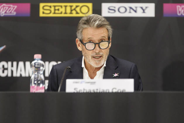 BUDAPEST, HUNGARY - SEPTEMBER 10, 2026: World Athletics President, Lord Sebastian Coe in the opening press conference, PK, Pressekonferenz of the World Athletics Ultimate Championships at Gyula Zsivotzky National Athletics Centre on September 10, 2026 in Budapest, Hungary. Hungary Copyright: xAxelxKohringx
