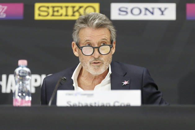 BUDAPEST, HUNGARY - SEPTEMBER 10, 2026: World Athletics President, Lord Sebastian Coe in the opening press conference, PK, Pressekonferenz of the World Athletics Ultimate Championships at Gyula Zsivotzky National Athletics Centre on September 10, 2026 in Budapest, Hungary. Hungary Copyright: xAxelxKohringx
