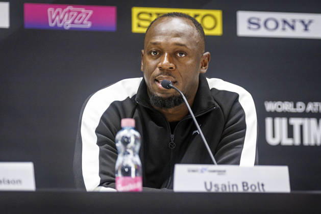 BUDAPEST, HUNGARY - SEPTEMBER 10, 2026: Usain Bolt (JAM) during the opening press conference, PK, Pressekonferenz of the World Athletics Ultimate Championships at Gyula Zsivotzky National Athletics Centre on September 10, 2026 in Budapest, Hungary. Hungary Copyright: xAxelxKohringx