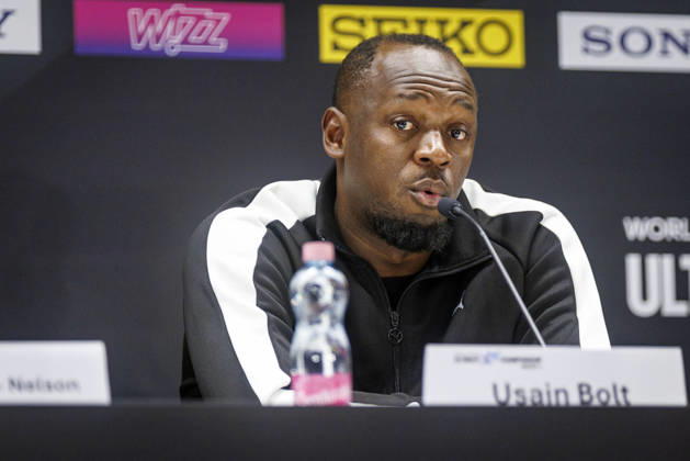 BUDAPEST, HUNGARY - SEPTEMBER 10, 2026: Usain Bolt (JAM) in the opening press conference, PK, Pressekonferenz of the World Athletics Ultimate Championships at Gyula Zsivotzky National Athletics Centre on September 10, 2026 in Budapest, Hungary. Hungary Copyright: xAxelxKohringx