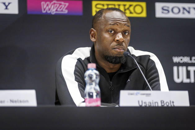 BUDAPEST, HUNGARY - SEPTEMBER 10, 2026: Usain Bolt (JAM) in the opening press conference, PK, Pressekonferenz of the World Athletics Ultimate Championships at Gyula Zsivotzky National Athletics Centre on September 10, 2026 in Budapest, Hungary. Hungary Copyright: xAxelxKohringx
