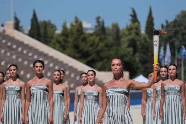 Dakar 2026 Olympische Jugendspiele, Ankunft der olympischen Flamme in Athen