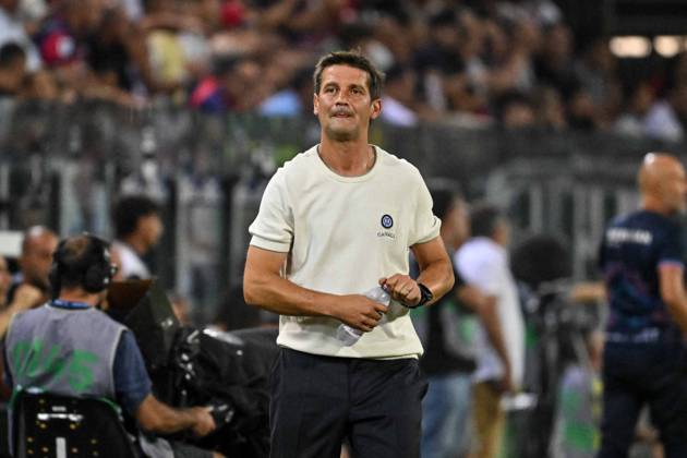 SOCCER - Serie A - Cagliari Calcio vs. Inter - FC Internazionale Photo by IPA ABACAPRESS.COM88349044 - Cristian Chivu, Head Coach of Inter, during the Cagliari Calcio vs. Inter - FC Internazionale Serie A soccer match in Cagliari, Italy, on August 30, 2026 Cagliari Italy Copyright: xIPAxSport ABACAx