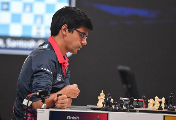 Global Chess League 2026 Anish Giri of the Netherlands, playing for Alpine APL Pipers, competes against Levon Aronian of Armenia, playing for Ganges Grandmasters, during Match 21 of the Global Chess League 2026 in Bengaluru, India, on September 10, 2026. Bengaluru Karnataka India  Copyright: xRanjithxKumarx originalFilename:kumar-globalch261009_npDbb.jpg