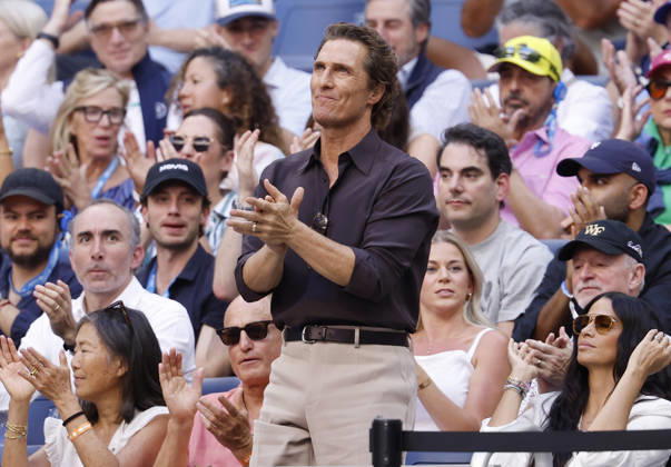 Tennis, US Open, semi-finals, celebrities in the stands