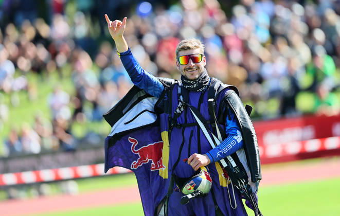 EXTREME SPORTS - Red Bull Dolomitenmann LIENZ,AUSTRIA,12.SEP.26 - EXTREME SPORTS - Red Bull Dolomitenmann. Image shows Red Bull Skydive Team.  GEPAxpictures xAmirxBeganovic