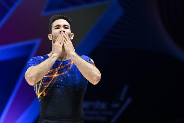 IPA88432276 - Davide NACCI (ITA) during the 19th World Aerobic Gymnastics Championships in Pamplona, Spain, on September 12, 2026  Copyright: xFilippoxTomasi IPAxSportx xx IPA88432276