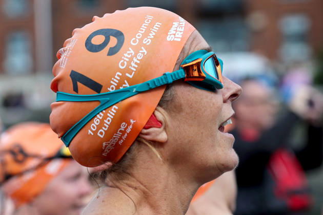 REPRO FREE *PRESS RELEASE NO REPRODUCTION FEE* EDITORIAL USE ONLY 106th Dublin City Liffey Swim 2026, River Liffey, Dublin 12 9 2026 Niamh Fitzgibbon ahead of the race Niamh Fitzgibbon ahead of the race 12 9 2026  Copyright: xx DANS0750