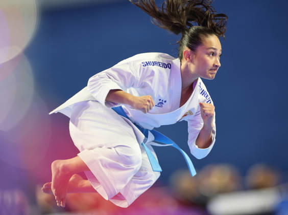REPRO FREE *PRESS RELEASE NO REPRODUCTION FEE* EDITORIAL USE ONLY 2026 ONAKAI Karate Irish Open, Ireland National Indoor Arena, Blanchardstown 12 9 2026 Soraya Wahjudi of Netherlands competing in the Female Senior Kata competition Soraya Wahjudi competing in the Female Senior Kata competition 12 9 2026  Copyright: xx JR1W0275