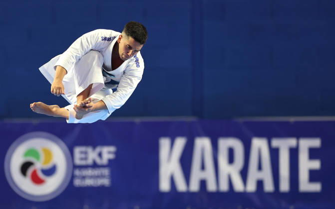 REPRO FREE *PRESS RELEASE NO REPRODUCTION FEE* EDITORIAL USE ONLY 2026 ONAKAI Karate Irish Open, Ireland National Indoor Arena, Blanchardstown 12 9 2026 Silvio Antonio Moreira Fernandes of Andora Silvio Antonio Moreira Fernandes 12 9 2026  Copyright: xx JR1W2486