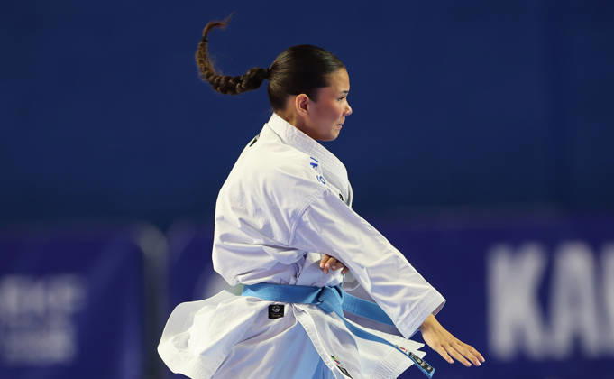 REPRO FREE *PRESS RELEASE NO REPRODUCTION FEE* EDITORIAL USE ONLY 2026 ONAKAI Karate Irish Open, Ireland National Indoor Arena, Blanchardstown 12 9 2026 Freja Chung of Denmark competing in the Female Senior Kata competition Freja Chung competing in the Female Senior Kata competition 12 9 2026  Copyright: xx JR1W9379