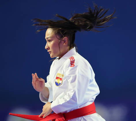 REPRO FREE *PRESS RELEASE NO REPRODUCTION FEE* EDITORIAL USE ONLY 2026 ONAKAI Karate Irish Open, Ireland National Indoor Arena, Blanchardstown 12 9 2026 Soraya Wahjudi of Netherlands competing in the Female Senior Kata competition Soraya Wahjudi competing in the Female Senior Kata competition 12 9 2026  Copyright: xx JR1W9617