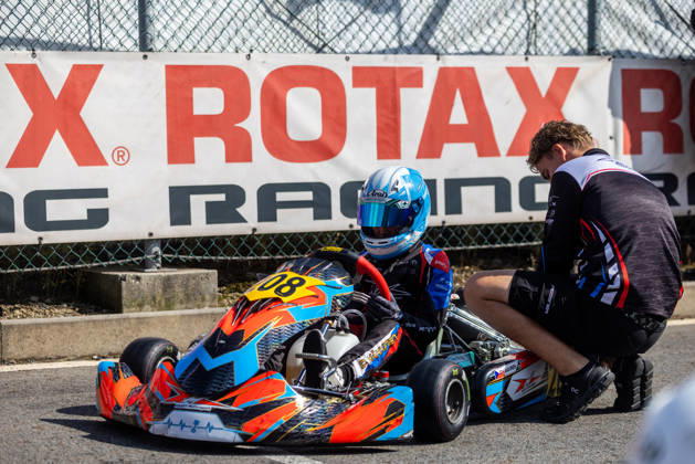 Daniel Hakkinen of Czech Republic (208) from Kraft Motorsport team competes in RMC Euro Trophy 2026 Karting Races, elimination rounds, on September 12, 2026, Steel Ring Trinec, Czech Republic. (CTKxPhoto VladimirxPrycek) CTKPhotoP2026091203755  CTKPhotoP2026091203755