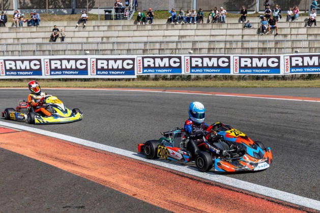 Daniel Hakkinen of Czech Republic (208) from Kraft Motorsport team competes in RMC Euro Trophy 2026 Karting Races, elimination rounds, on September 12, 2026, Steel Ring Trinec, Czech Republic. (CTKxPhoto VladimirxPrycek) CTKPhotoP2026091203781  CTKPhotoP2026091203781