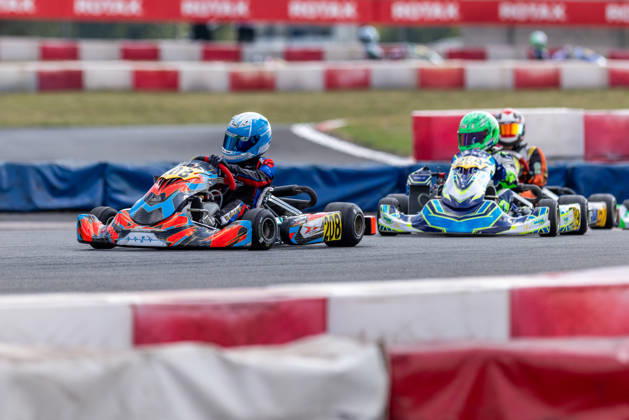 Daniel Hakkinen of Czech Republic (208) from Kraft Motorsport team competes in RMC Euro Trophy 2026 Karting Races, elimination rounds, on September 12, 2026, Steel Ring Trinec, Czech Republic. (CTKxPhoto VladimirxPrycek) CTKPhotoP2026091203765  CTKPhotoP2026091203765