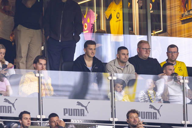 September 12, 2026, Soccer, Matchday 3 of the 1. Bundesliga, Borussia Dortmund vs. SC Paderborn, Konstantinos Karetsas, Borussia Dortmund watches the game from a box at Signal Iduna Park in Dortmund, North Rhine-Westphalia, Germany xRHR PHOTO DEx Copyright: DennisxEwert RHR-FOTOx RHR-FOTO DE