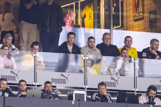 September 12, 2026, Soccer, Matchday 3 of the 1. Bundesliga, Borussia Dortmund vs. SC Paderborn, Konstantinos Karetsas, Borussia Dortmund watches the game from a box at Signal Iduna Park in Dortmund, North Rhine-Westphalia, Germany xRHR PHOTO DEx Copyright: DennisxEwert RHR-FOTOx RHR-FOTO DE
