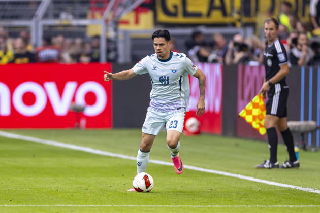 September 12, 2026, Soccer, Matchday 3 of the 1st Bundesliga, Borussia Dortmund vs. SC Paderborn, Raphael Obermair, SC Paderborn 07 vs. Dortmund, Signal Iduna Park, North Rhine-Westphalia, Germany, xRHR, PHOTO DEx Copyright: DennisxEwert RHR-FOTOx RHR-FOTO DE