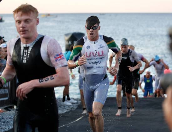 Ironman 70.3 masculin PHOTOPQR NICE MATIN Dylan Meiffret ; Nice ; 13 09 2026 ; Ironman 70.3 masculin, départ natation et, sortie d eau. Vélo départ Nice; September 13, 2026; Men s Ironman 70.3: swim start and swim exit; bike start. Nice France  Copyright: xPHOTOPQR NICExMATIN MAXPPPxDylanxMeiffretx 20260913NIM1610 20260913NIM1610