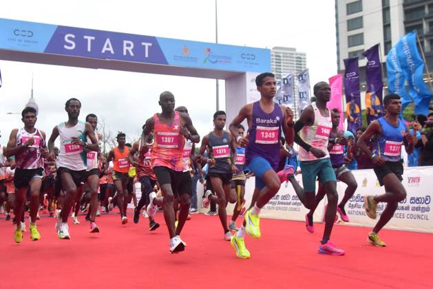 (260913) -- COLOMBO, Sept. 13, 2026 -- Runners compete during the Colombo Marathon 2026 in Colombo, Sri Lanka, Sept. 13, 2026. (Photo by Xinhua) (SP)SRI LANKA-COLOMBO-MARATHON AjithxPerera 