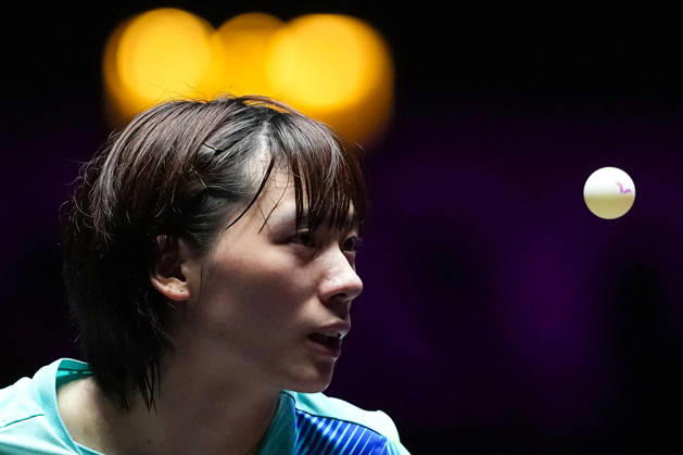 (260913) -- MACAO, Sept. 13, 2026 -- Chen Yi competes during the women s singles semifinal match between Chen Yi of China and Hayata Hina of Japan at the 2026 World Table tennis, Tischtennis (WTT) Champions Macao in Macao, south China, Sept. 13, 2026. ) (SP)CHINA-MACAO-TABLE TENNIS-WTT-WOMEN S SINGLES (CN) CheongxKamxKa 