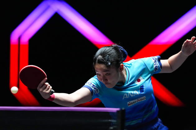 (260913) -- MACAO, Sept. 13, 2026 -- Harimoto Miwa competes during the women s singles semifinal match between Harimoto Miwa of Japan and Chen Xingtong of China at the 2026 World Table tennis, Tischtennis (WTT) Champions Macao in Macao, south China, Sept. 13, 2026. ) (SP)CHINA-MACAO-TABLE TENNIS-WTT-WOMEN S SINGLES (CN) CheongxKamxKa 