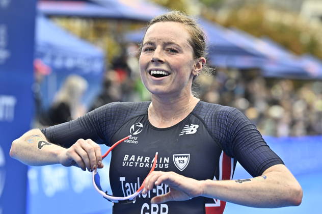 Triathlon World Championship, WM, Weltmeisterschaft races, women, September 13, 2026, Karlovy Vary. Winner Georgia Taylor-Brown of Britain. (CTKxPhoto OndrejxHajek) CTKPhotoP2026091302597  CTKPhotoP2026091302597