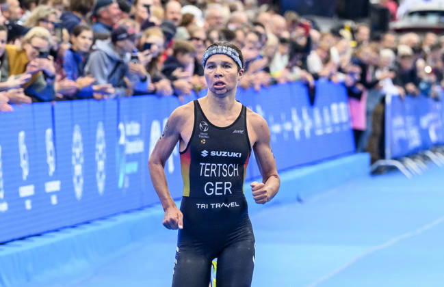 Triathlon World Championship, WM, Weltmeisterschaft races, women, September 13, 2026, Karlovy Vary, Czech Republic. Lisa Tertsch of Germany. (CTKxPhoto OndrejxHajek) CTKPhotoP2026091302807  CTKPhotoP2026091302807