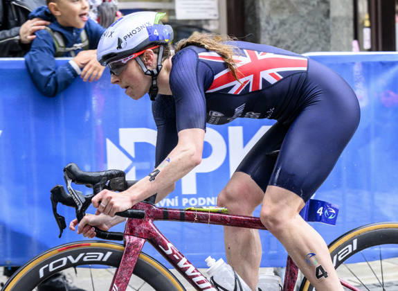 Triathlon World Championship, WM, Weltmeisterschaft races, women, September 13, 2026, Karlovy Vary, Czech Republic. Winner Georgia Taylor-Brown of Britain. (CTKxPhoto OndrejxHajek) CTKPhotoP2026091302819  CTKPhotoP2026091302819