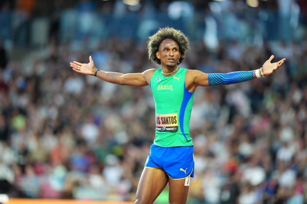 World Athletics Ultimate Championship in Budapest, Hungary Alison DOS SANTOS of Brazil wins the 400 Metres Hurdles Mens Final during the inaugural World Athletics Ultimate Championship at the Gyula Zsivotzky National Athletics Centre in Budapest, Hungary on September 13, 2026. BUDAPEST HUNGARY  Copyright: xMatrixxImagesx xNicxBothmax