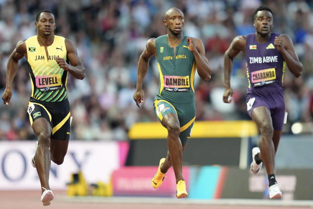 World Athletics Ultimate Championship in Budapest, Hungary Sinesipho Dambile of South Africa competes in the Mens 200m semi finals during the inaugural World Athletics Ultimate Championship at the Gyula Zsivotzky National Athletics Centre in Budapest, Hungary on September 13, 2026. BUDAPEST HUNGARY  Copyright: xMatrixxImagesx xNicxBothmax