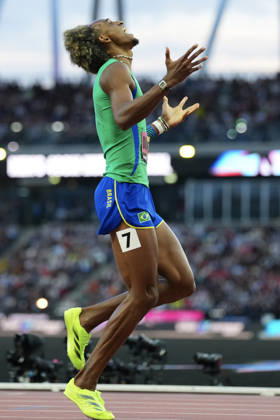 World Athletics Ultimate Championship in Budapest, Hungary Alison DOS SANTOS of Brazil wins the 400 Metres Hurdles Mens Final during the inaugural World Athletics Ultimate Championship at the Gyula Zsivotzky National Athletics Centre in Budapest, Hungary on September 13, 2026. BUDAPEST HUNGARY  Copyright: xMatrixxImagesx xNicxBothmax