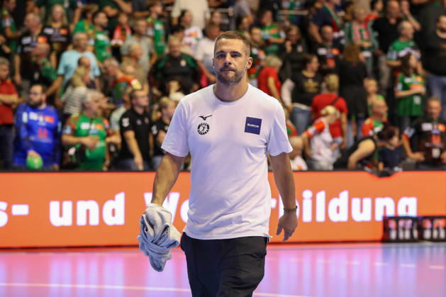 September 13, 2026, xgox, Handball: Opel HBL SC Magdeburg vs. HSG Wetzlar emspor, from left: Michael Allendorf, Wetzlar, Magdeburg