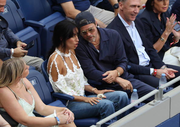 September 13, 2026, New York City, New York, USA: BRAD PITT and his girlfriend INES DE RAMON of USA during the menÃ¢â‚¬â ¢s final of US Open A. Zverev of Germany - B. Shelton of USA. New York, USA. New York City USA - ZUMAc278 20260913_zsp_c278_005 Copyright: xMarcinxCholewinskix