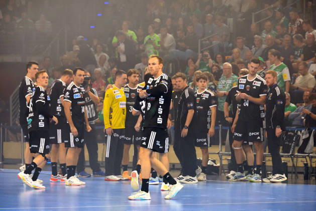 September 16, 2026, GER Germany, Handball, EHF Champions League, September 16, 2026, 2026–2027 Season, Berlin, Füchse Berlin vs. Veszprém HC Füchse Berlin players, Mathias Gidsel Füchse Berlin 19 nordphoto GmbH Engler Berlin Max Schmeling Hall Berlin Germany Copyright: xNordphotox xEnglerx