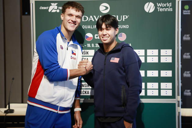 Tennis, Davis Cup, Tschechien - USA, Pressetermin